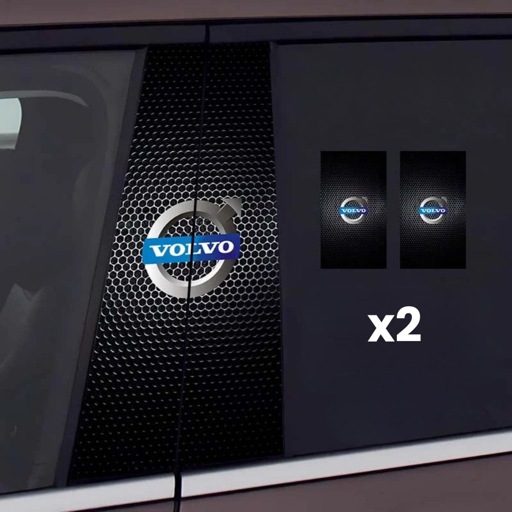 2x Car window stickers with logo