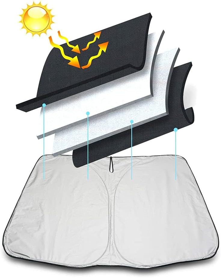 Składana osłona przeciwsłoneczna z logo