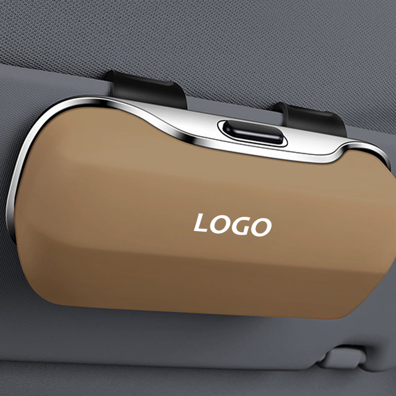 Estojo multifunções para óculos de sol para automóvel